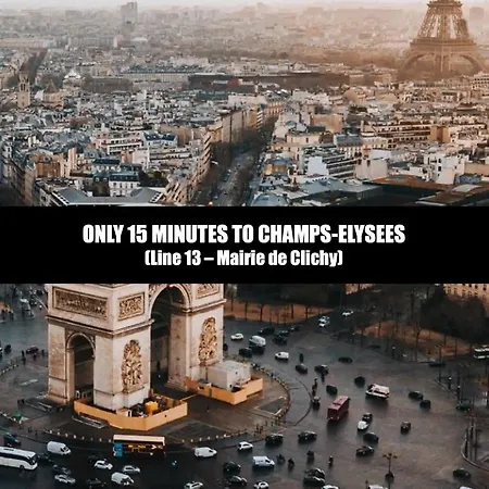 Appartamento L'éclipse Paris, Avec Jacuzzi, à 10 Minutes Des Champs Elysées *